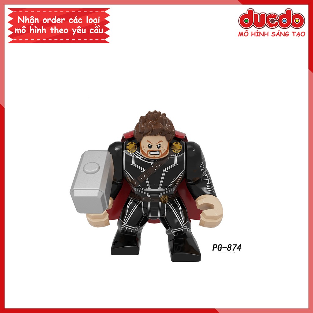 Bigfig nhân vật siêu anh hùng trong End Game - Đồ chơi Lắp ghép Xếp hình Mini Minifigures Iron Man Big Fig Pogo PG 8258