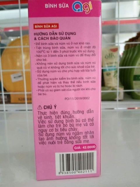 Bình sữa Agi 120ml