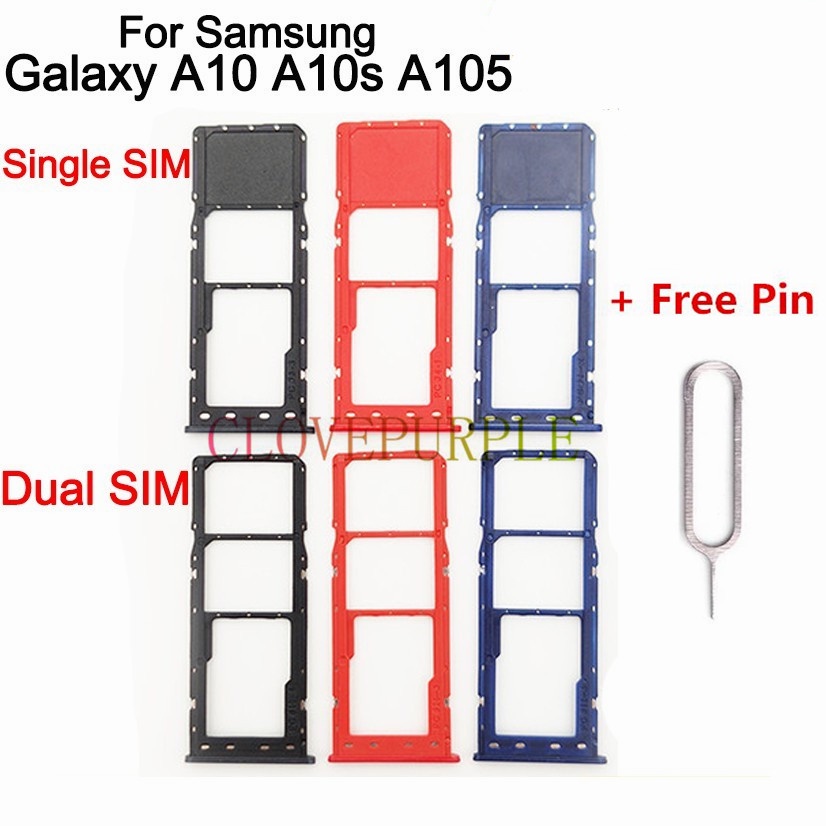 Khay đựng thẻ nhớ SD và sim thay thế cho Samsung Galaxy A10 A10s A105 A105F A10 A105F