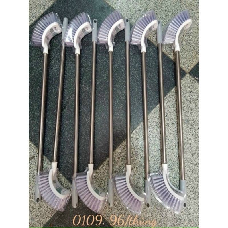 Cọ vệ sinh, cọ toilet cán inox dài nhập khẩu