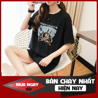 ÁO THUN NỮ TAY NGẮN FORM RỘNG IN LOGO CHỮ KIỂU HÀN NEW 2020 PF3017A