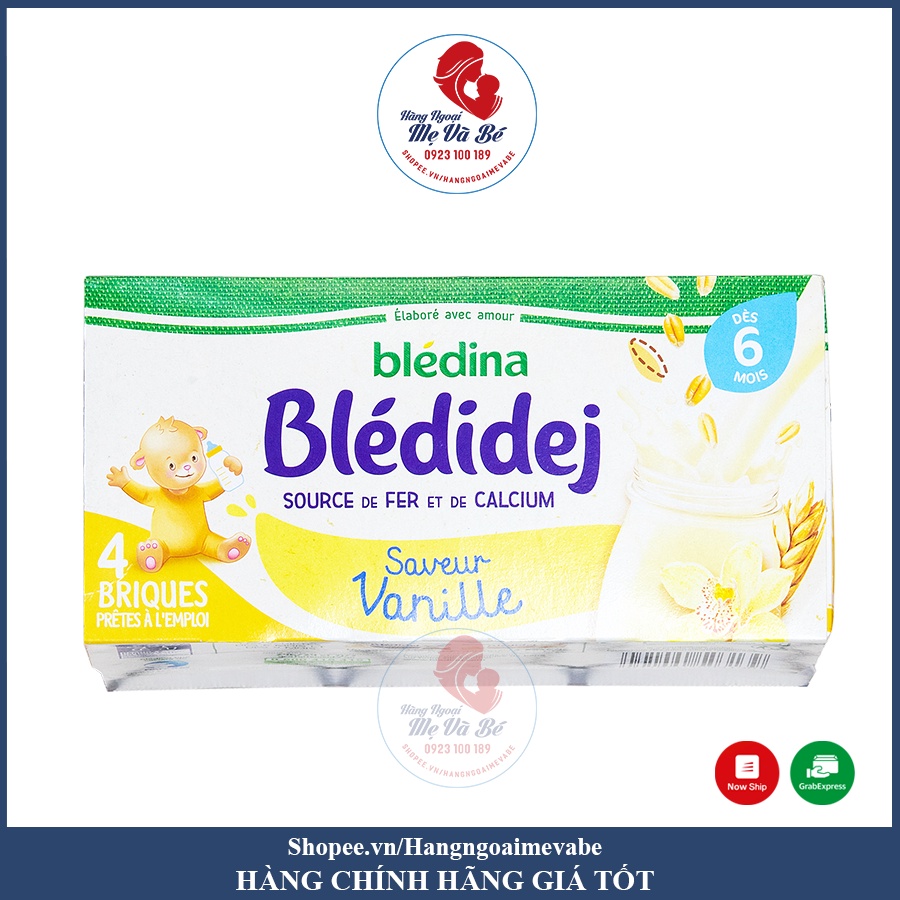 Sữa nước Bledina cho bé vỉ 4 hộp x 240ml Pháp [T11/2022]