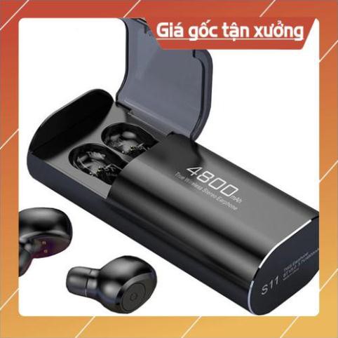 Tai nghe bluetooth S11 - cao cấp chống nước kiêm đốc sạc 4800mah làm sạc dự phòng tiện lợi