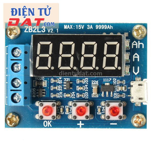 Mạch test pin Li-on 18650 1.5V-12V