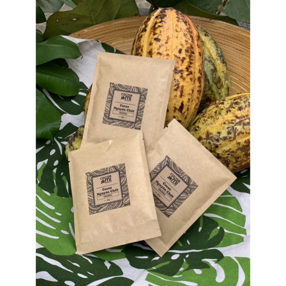Cacao Nguyên Chất 100% 1 Gói Dùng Thử 💝FREESHIP💝 Bột Cacao MI Uống Liền Ngon Hỗ Trợ Giảm Cân VSATTP