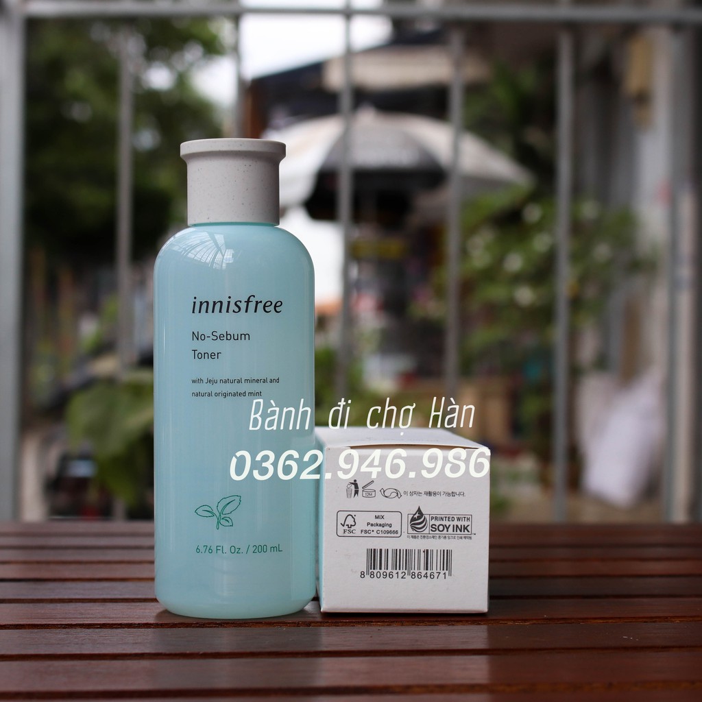 NƯỚC HOA HỒNG KIỀM DẦU INNISFREE NO SEBUM TONER 200ml