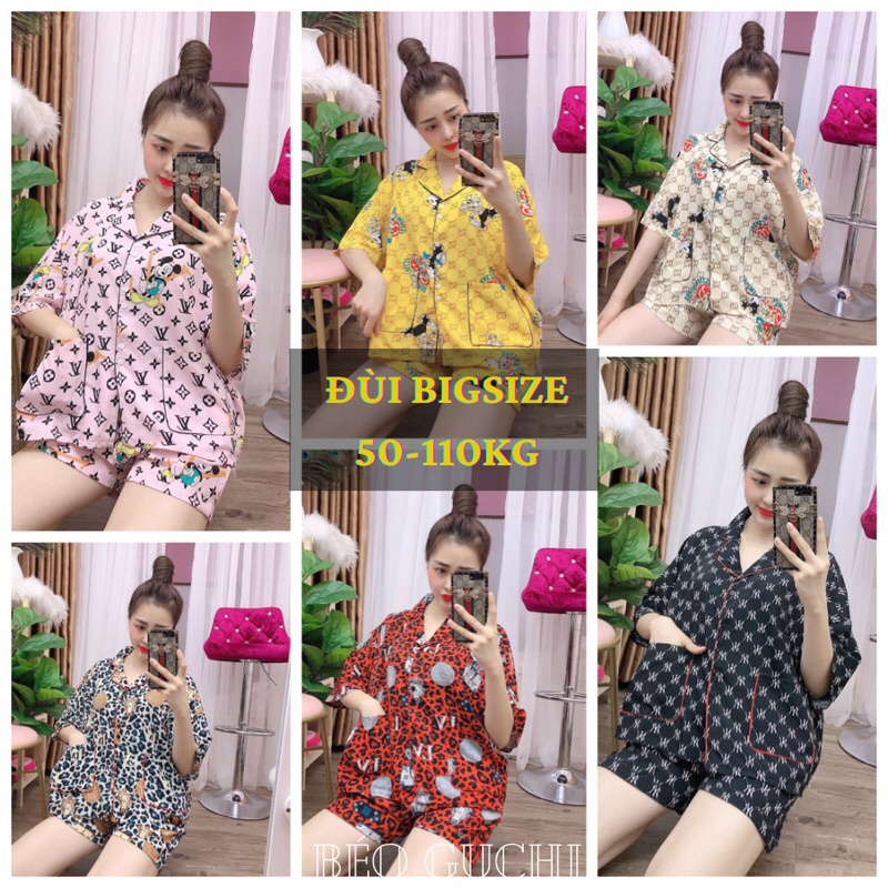 [RẺ VÔ ĐỊCH] Pijama Đùi Bigsize cánh dơi 🌸 50-110kg 🌿 Lụa Hàn mềm mát ở nhà vẫn xinh thoải mái - Đồ bộ nữ đồ ngủ mặc nhà | BigBuy360 - bigbuy360.vn
