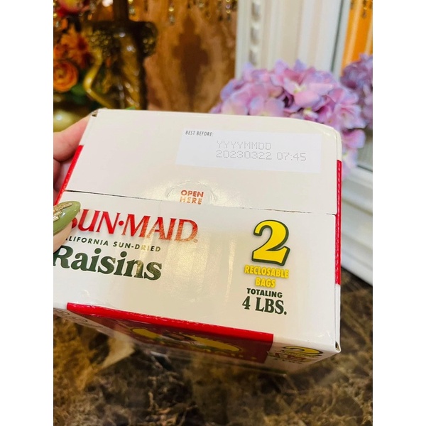 Nho khô hữu cơ Sun Maid Organic Raisins 907g x 2 của Mỹ..  Giá Bán #359k  Date 2023