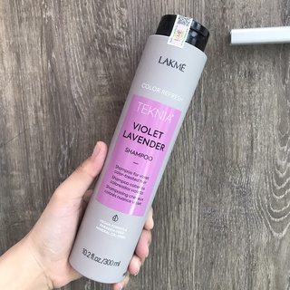 Dầu gội dưỡng màu tóc nhuộm (MÀU TÍM) LAKME TEKNIA VIOLET Lavender Shampoo 300ml | New 2024