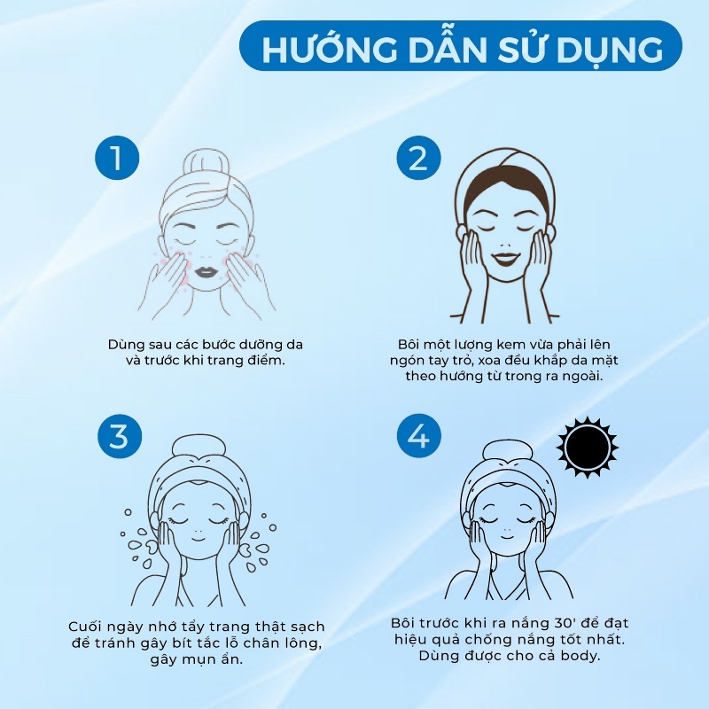 Kem Chống Nắng 3w Clinic Crystal White Milky Sun Cream Spf 50/ Pa +++ Hàn Quốc 50ml