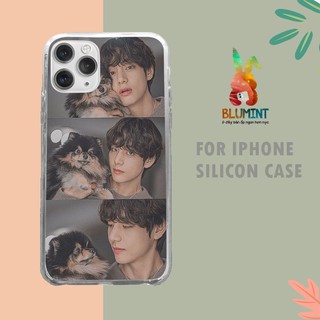 Ốp lưng iphone silicon Idol KPOP BTS v with yeontan BLUBTS0038