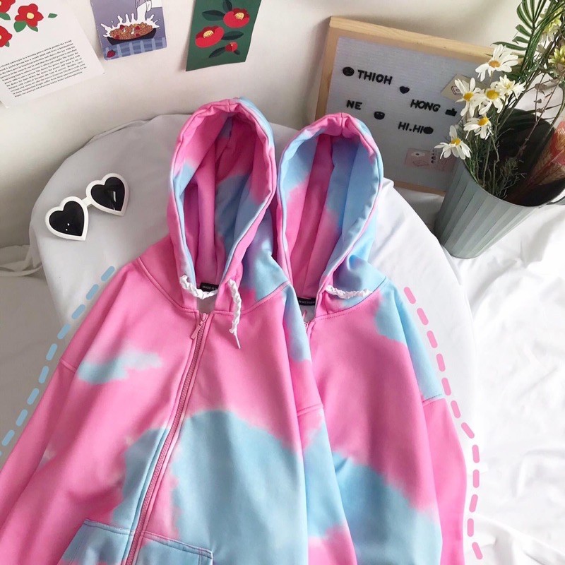 Áo Cardigan_Hoodie Zip Loang 3D Ảnh Thật