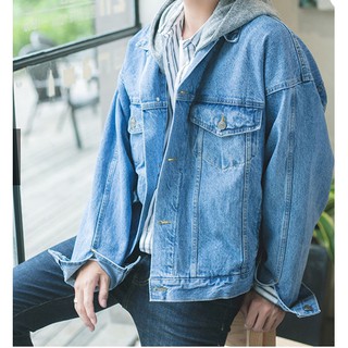 Áo Khoác Bò Jean / Denim Jacket Dáng Cổ Điển Basic Phong Cách