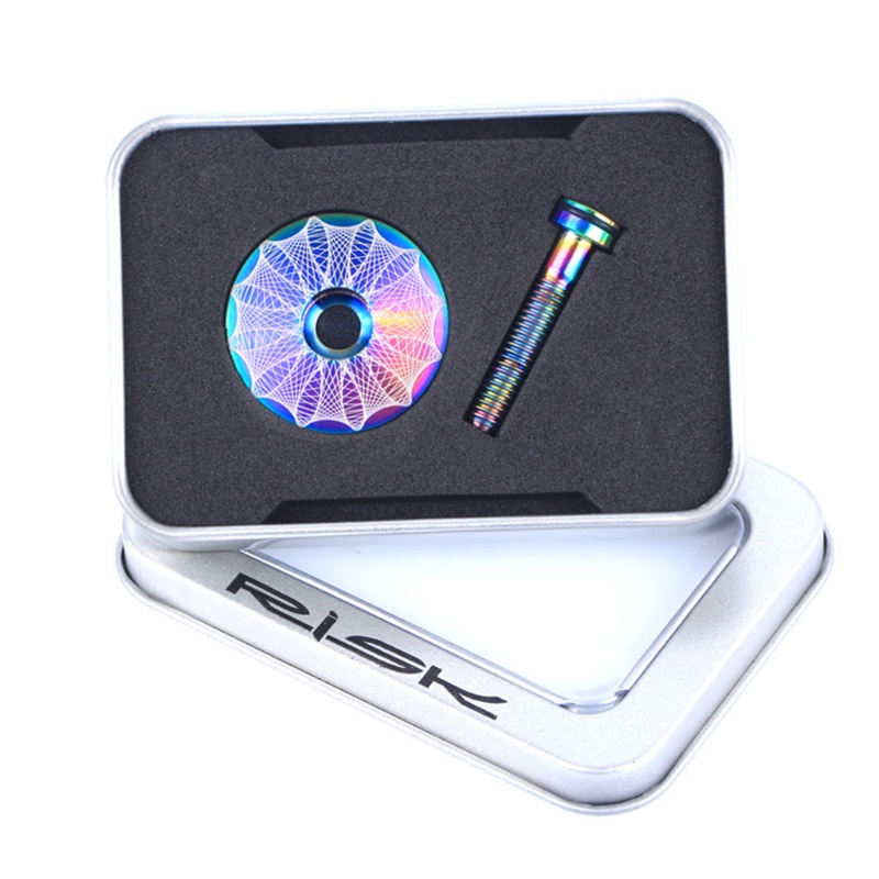 Nắp Đậy Cổ Xe Đạp Bằng Hợp Kim Titan Nhẹ + Ốc Vít M6X30Mm