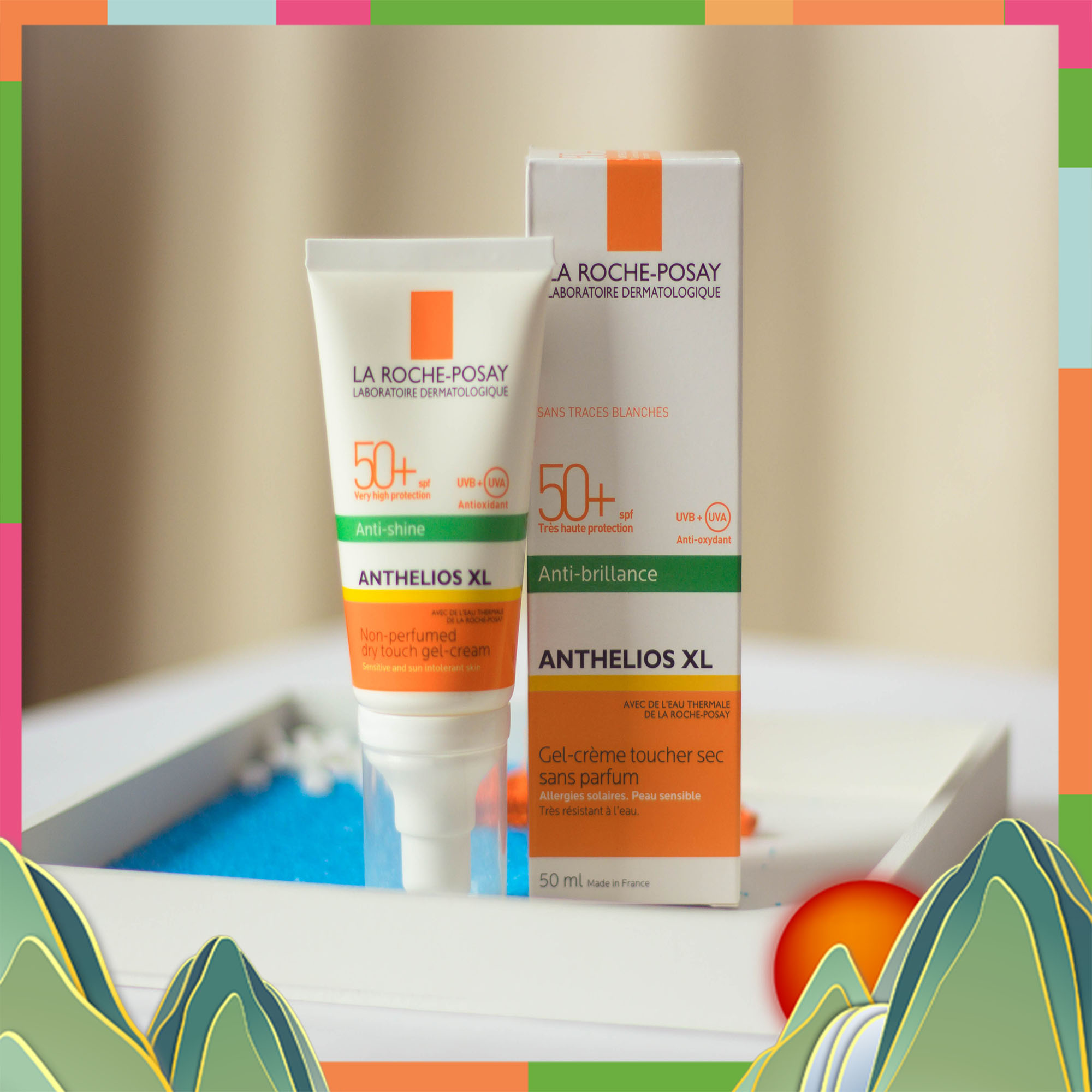 Kem Chống Nắng La Roche-Posay Anthelios Anti-shine Gel-cream Dry Touch Finish Mattifying Effect SPF 50+ 50ml | BigBuy360 - bigbuy360.vn