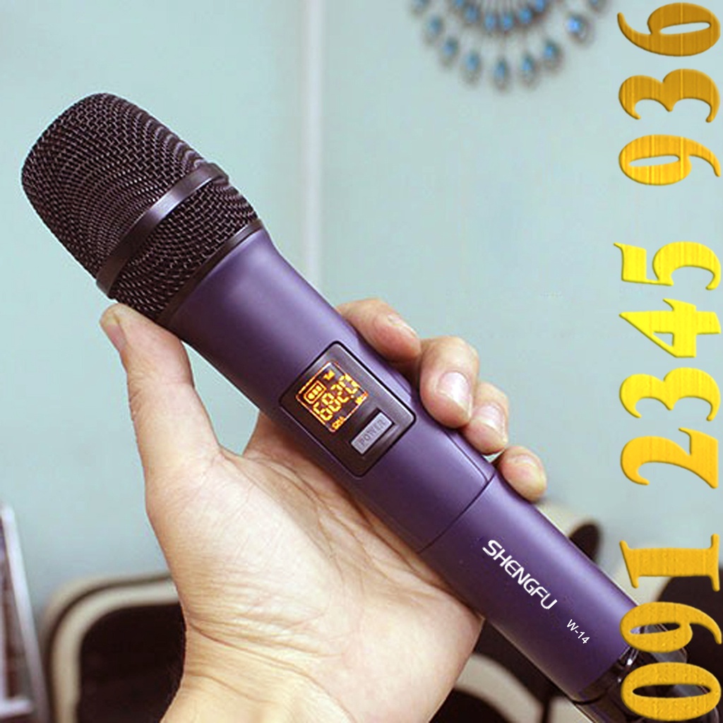 Mic loa kéo micro Shengfu W14 ( Shenhfu W-14 ) loại 1 cho dàn loa [[[ Bluetooth ]]] tổ chức ca hát vui vẻ. (Mẫu số 1)