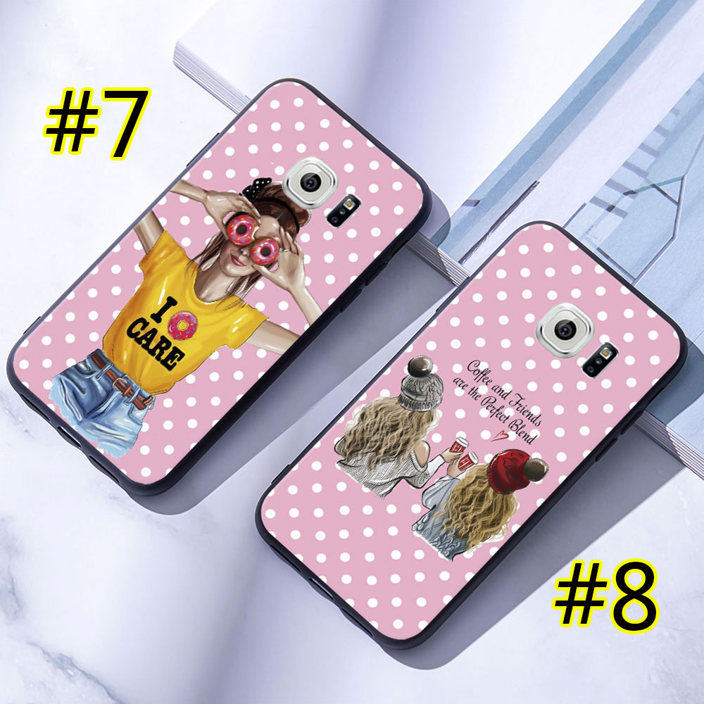 Samsung Galaxy S6 / S6 Edge / S6 Edge Plus + Soft Silicone Case Cover Fashion Girl