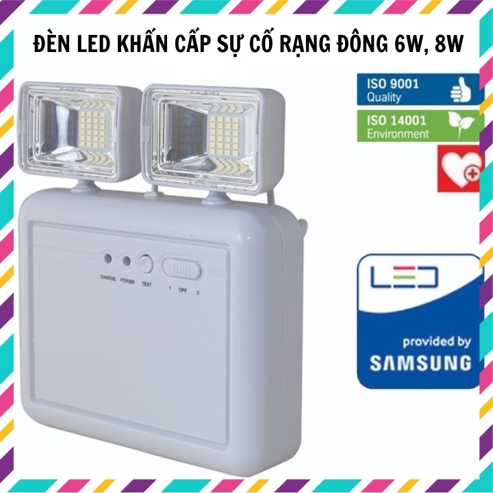 Đèn LED báo sự cố khẩn cấp Rạng Đông 6w/ 8w D KC04/6W - D KC03/8W