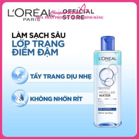 Nước Tẩy Trang Loreal - Nước tẩy Trang L'Oreal Paris 3-in-1 Micellar Water 400ml