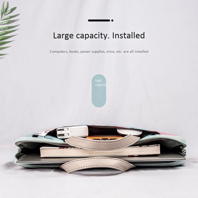 Túi Đựng Laptop Xách Tay  13.3 14.1 15.6 inch In Hình Mèo Dễ Thương
