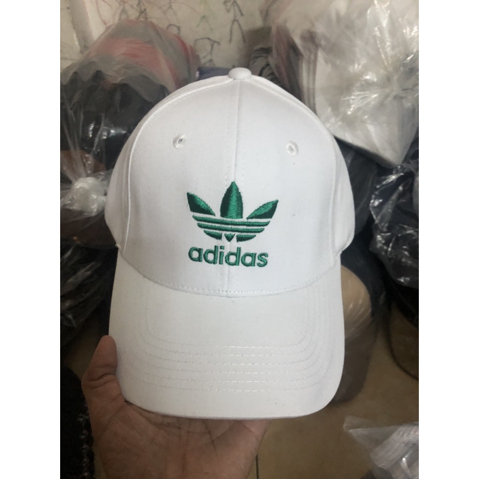 Mũ lưỡi trai cao cấp unisex nam nữ thêu logo Adidas truyền thống Form cứng