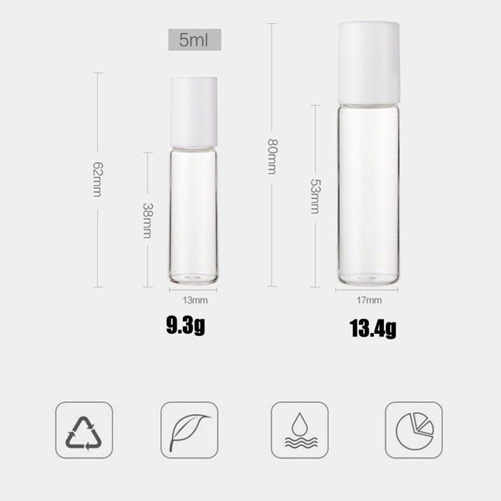 Chai Thủy Tinh Đựng Mỹ Phẩm 5ml 10ml Có Đầu Lăn Tiện Dụng