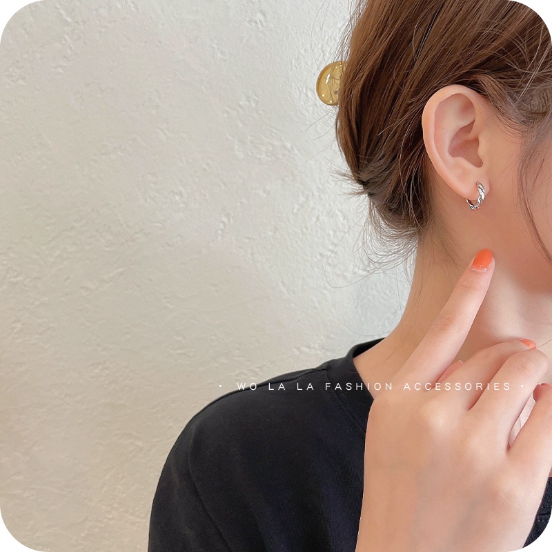 Bông tai bằng đồng phong cách Hàn Quốc đơn giản thời trang