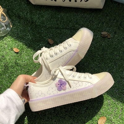 (ORDER TAOBAO) GIÀY VẢI NỮ CỔ THẤP THÊU HOA