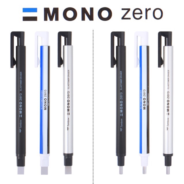 BÚT GÔM BẤM/ RUỘT THAY THẾ TOMBOW MONO ZERO ĐẦU TRÒN,DẸT