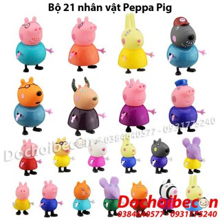 Peppa Pig - Bộ 21 nhân vật Peppa Pig