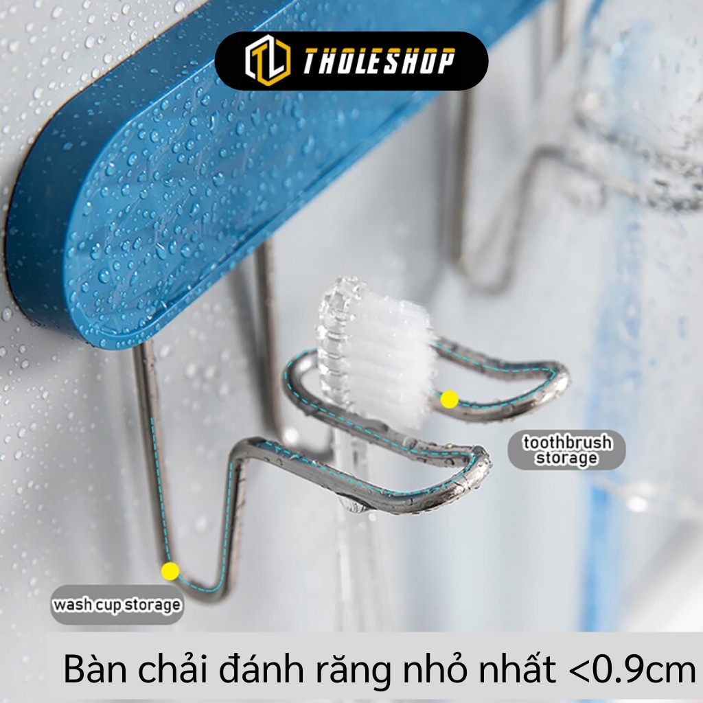 Giá Treo Bàn Chải - Miếng Dán Treo Tường Đỡ Bàn Chải Đánh Răng Và Cốc Súc Miệng 9897