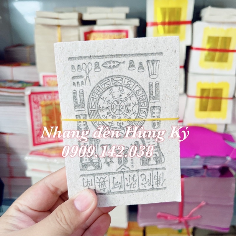 Giấy tiền trắng, vàng, thanh y, thiên khối, nhãn sanh