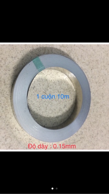 Kẽm hàn cell pin cuộn 10mét, dày 0.15-0.2mm