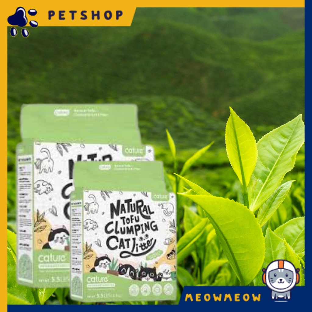 Cát đậu nành cho mèo Cature Natural | Túi 5.5L ~ 2.5KG | Cát vệ sinh cho mèo Cature thành phần hữu cơ an toàn.