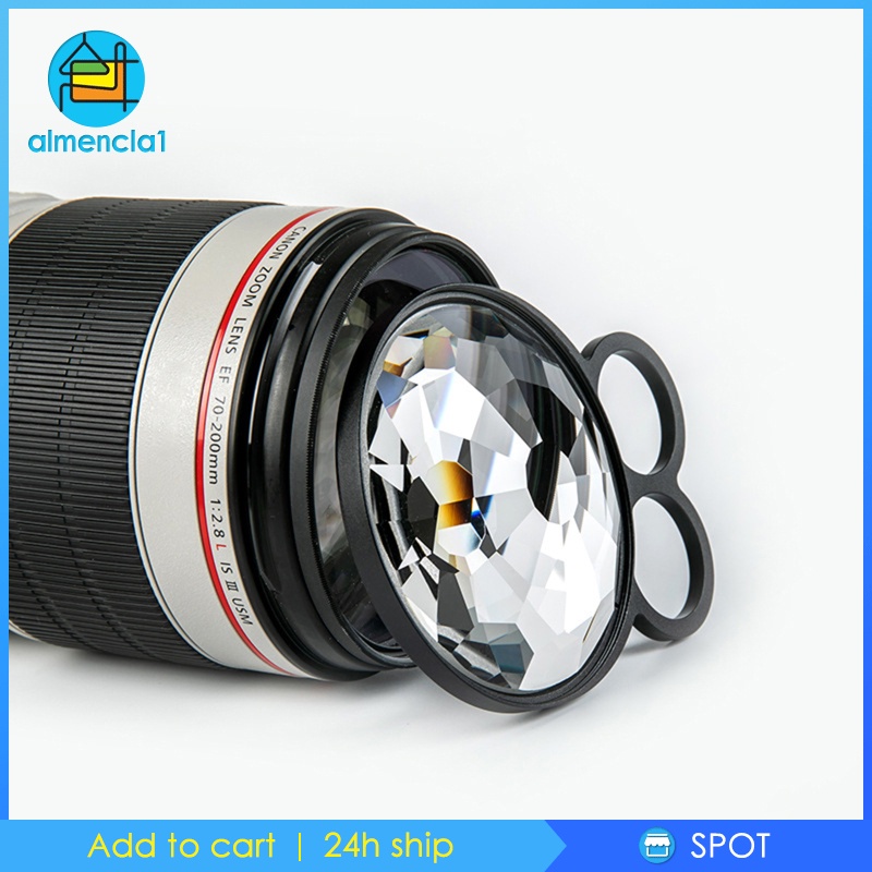 [ALMENCLA1] Kaleidoscope Glass Prism Rotatable Effect Filter SLR Photography Accessories