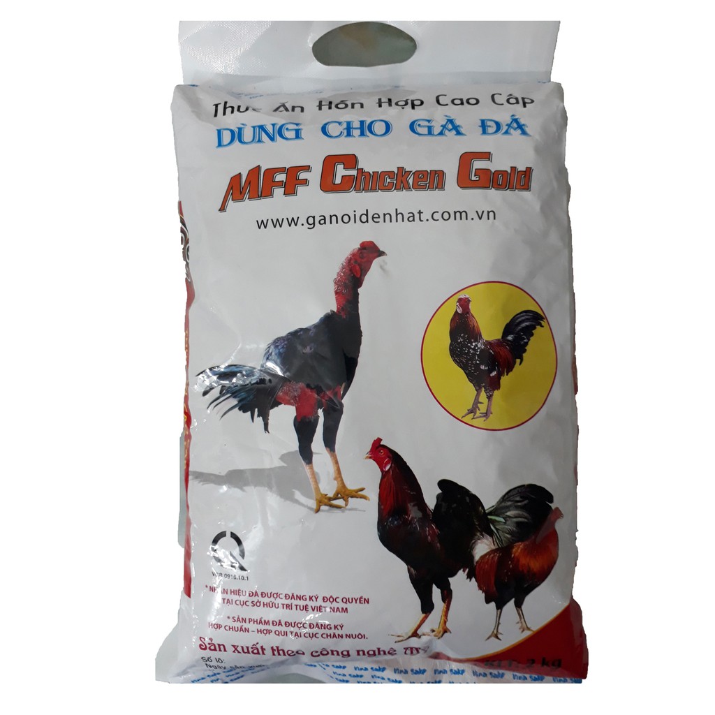 Cám Gà Đá MFF Chicken Gold Lớn 2kg - Thức Ăn Gà [GÀ TRẮNG 2KG]