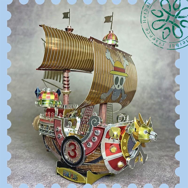 Mô Hình Lắp Ghép 3D Kim Loại tàu Thousand Sunny băng hải tặc mũ rơm Luffy phim One Piece - Chưa Lắp