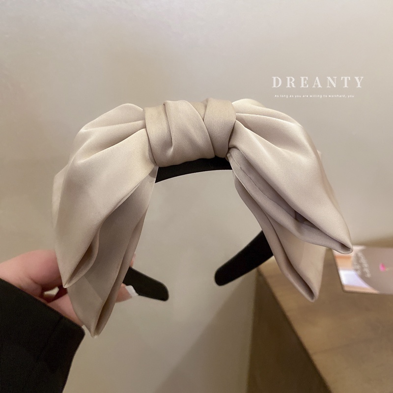 Băng Đô Cài Tóc Đính Nơ Lớn Đơn Giản Cổ Điển Phong Cách Hàn Quốc Mới