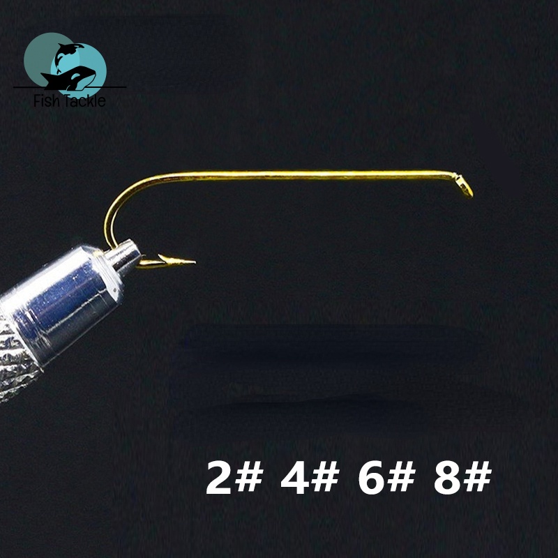 Bộ 10 Móc Câu Cá Giả Dài Nhiều Màu Sắc