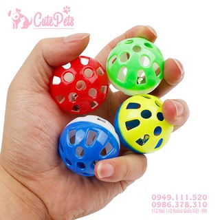 🏐 Đồ chơi bóng có chuông bên trong dành cho mèo - Cutepets