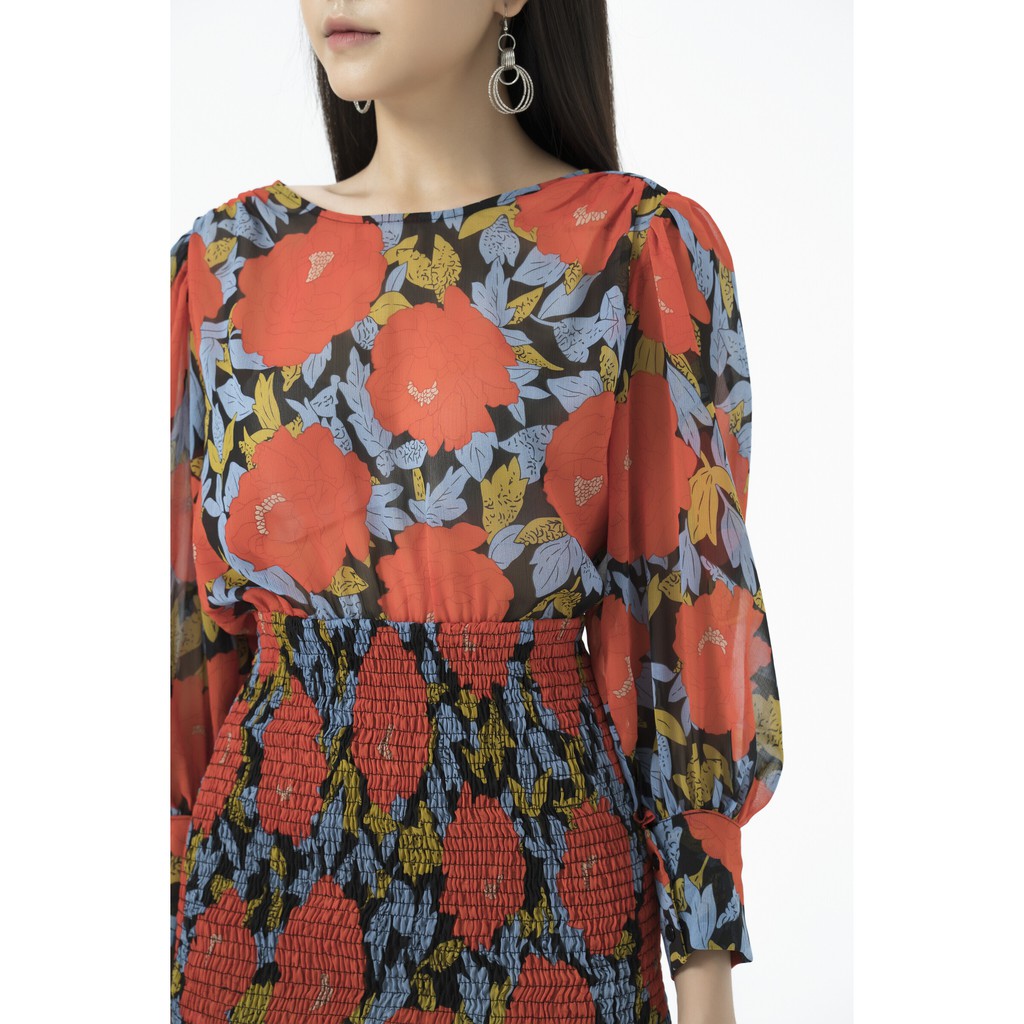 Đầm hoa 2 lớp IVY moda MS 48M4575 | BigBuy360 - bigbuy360.vn