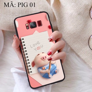 Ốp lưng samsung s8 viền dẻo tpu bst lợn tết