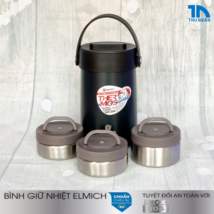 Hộp cơm giữ nhiệt Inox 304 nhập khẩu CH Séc 1500ml Elmich EL3129 Bảo hành 12 tháng