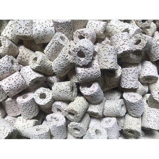 Sứ nhẫn trắng loại tốt (sứ lỗ) lọc vi sinh hồ cá (100g)