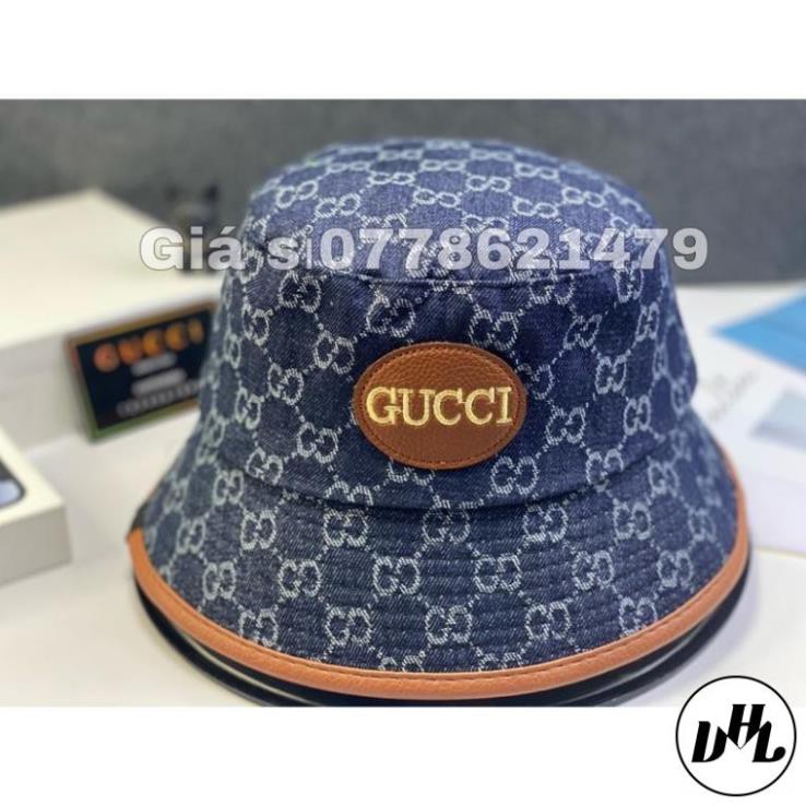 mũ rin bucket viền da mạc tròn gusy thời trang