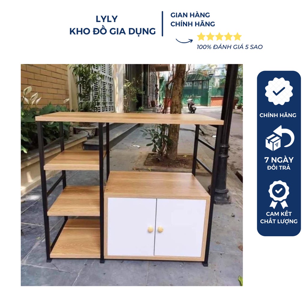 Kệ Lò Vi Sóng, Kệ Nhà Bếp Có Tủ Đa Năng (hàng có sẵn giá tốt)