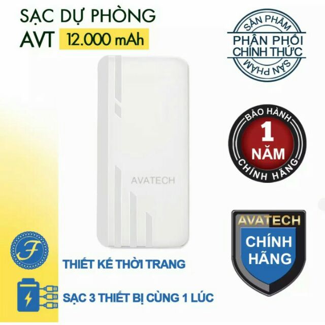 Pin sạc dự phòng avatech