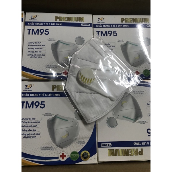 hộp 25  chiếc khẩu trang yaja.vn có van HM95