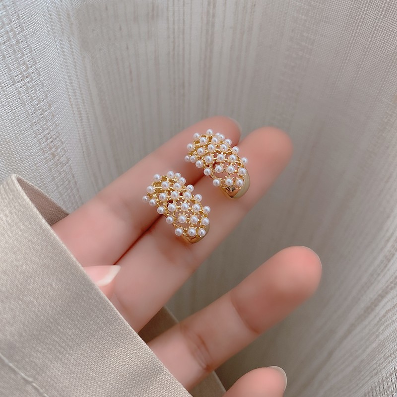 Khuyên tai nữ mắt lưới phong cách Hàn Quốc cá tính LUOI277