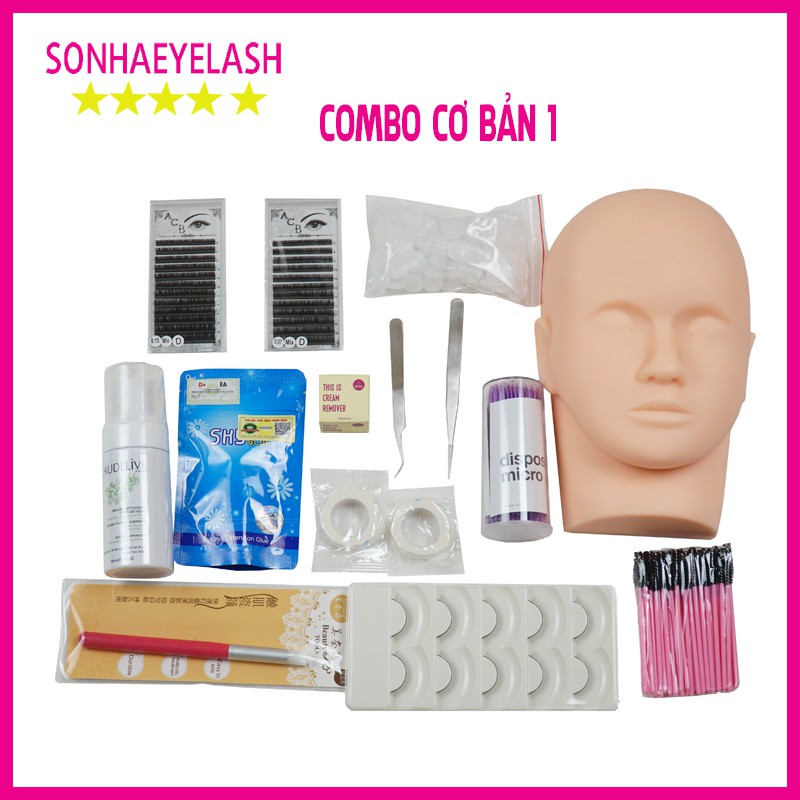 Combo học nối mi cơ bản 1